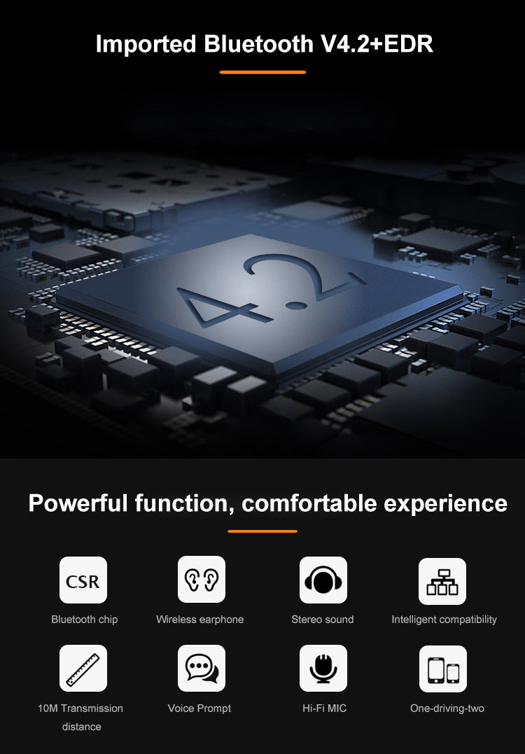 Magnetic Stereo Wireless Bluetooth Neckband Earphones