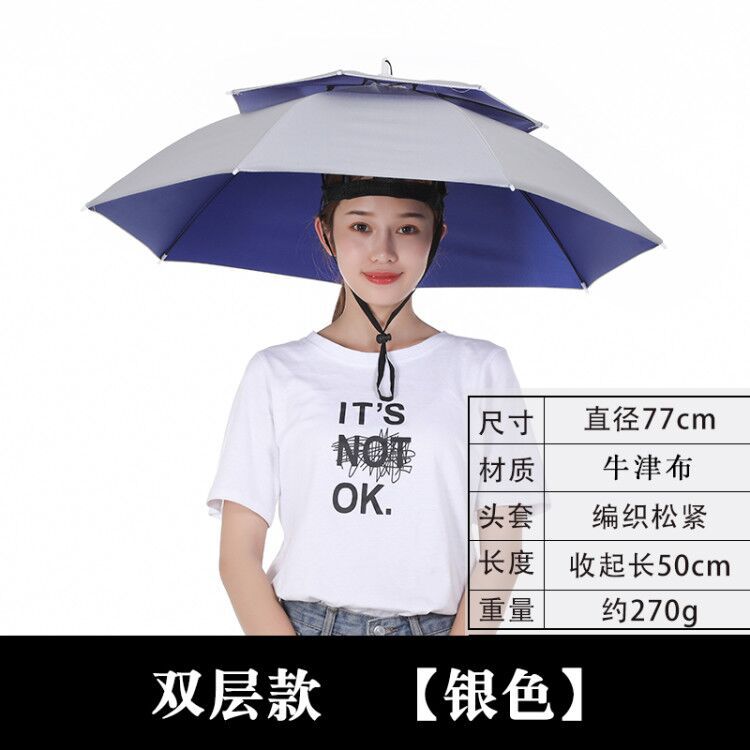 Umbrella Hat – Hands-Free Sun & Rain Head Umbrella