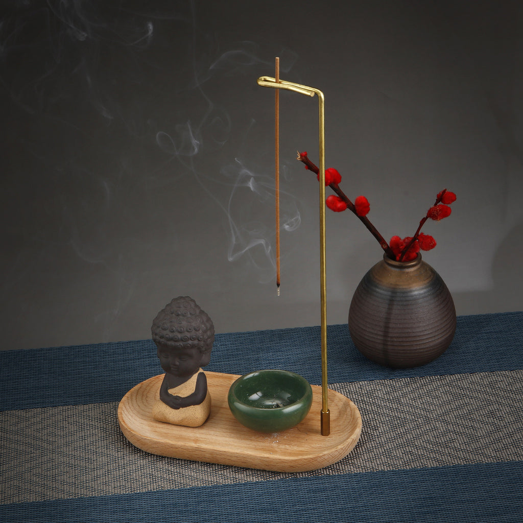 Ceramic Incense Holder Set – 3-Piece, Zen Style