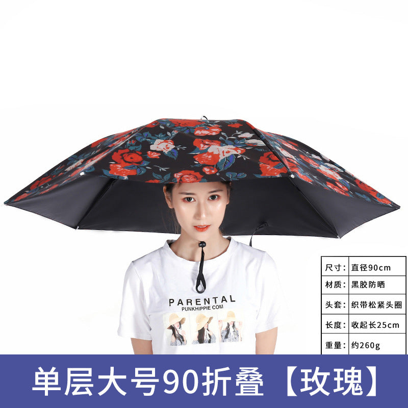 Umbrella Hat – Hands-Free Sun & Rain Head Umbrella
