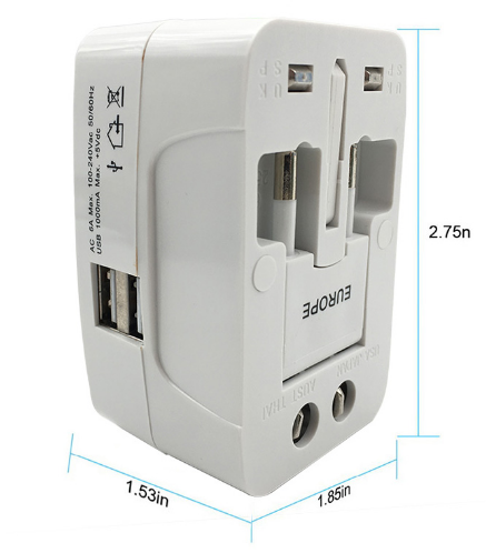 Universal Travel Adapter – Works in 150+ Countries, CE Certified