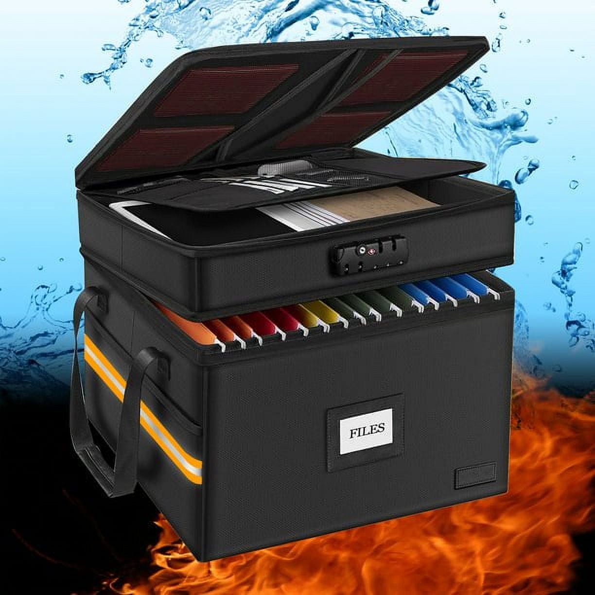 Fireproof Document Organizer – 2-Layer, Lockable