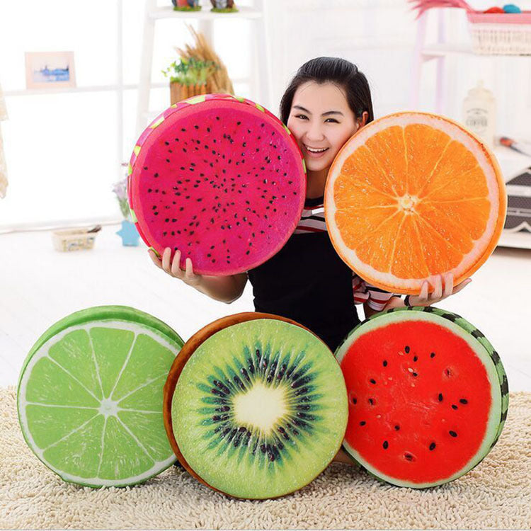 Fruity Fun 3D Plush Cushion