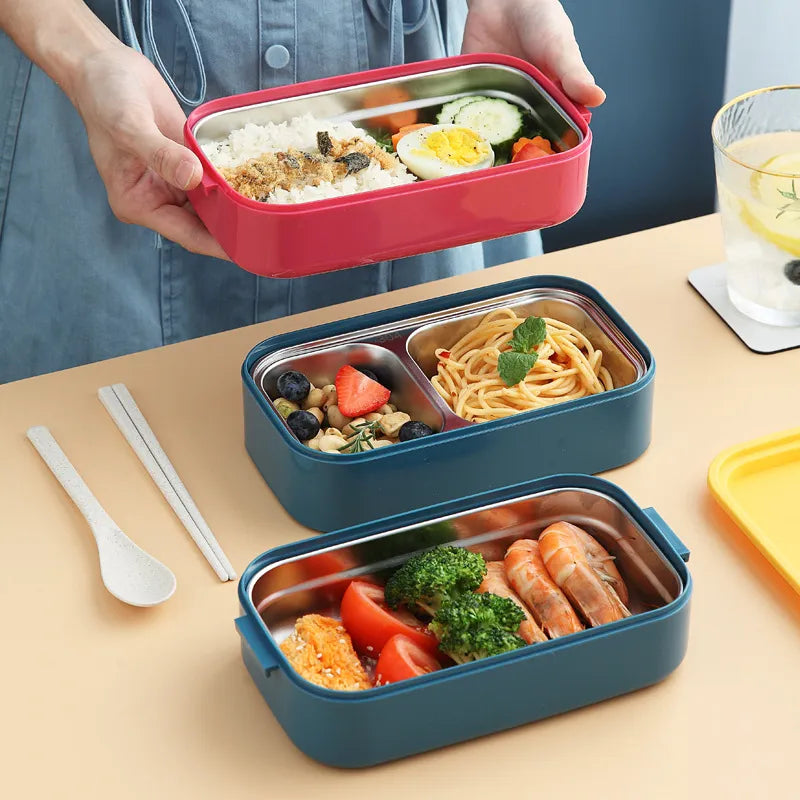 Stainless Steel Lunch Box – Single & Double Layer Meal Prep Container