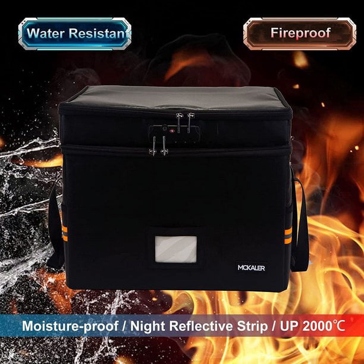 Fireproof Document Organizer – 2-Layer, Lockable