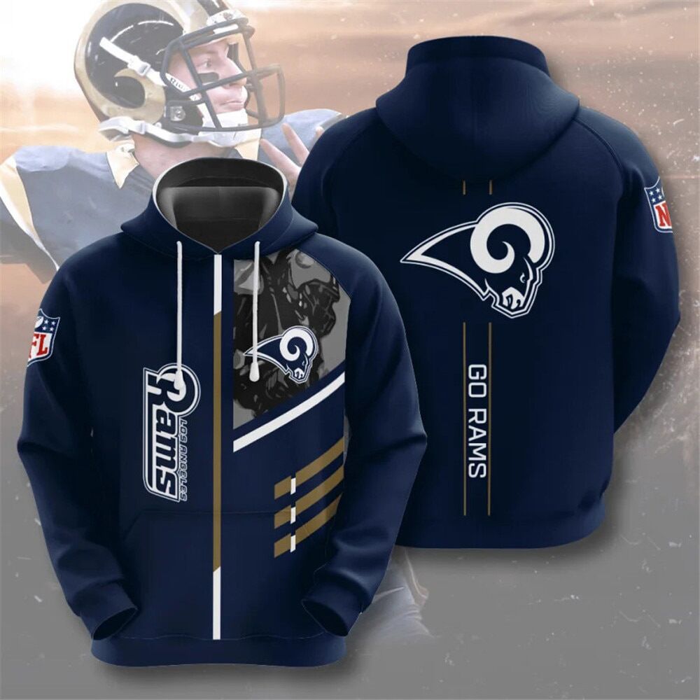 NFL 3D Digital Print Hoodie – Men's Loose Fit