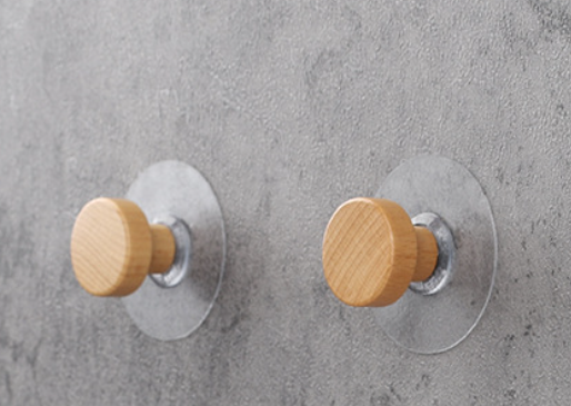 Nordic Solid Wood Wall Hooks for Home and Kitchen