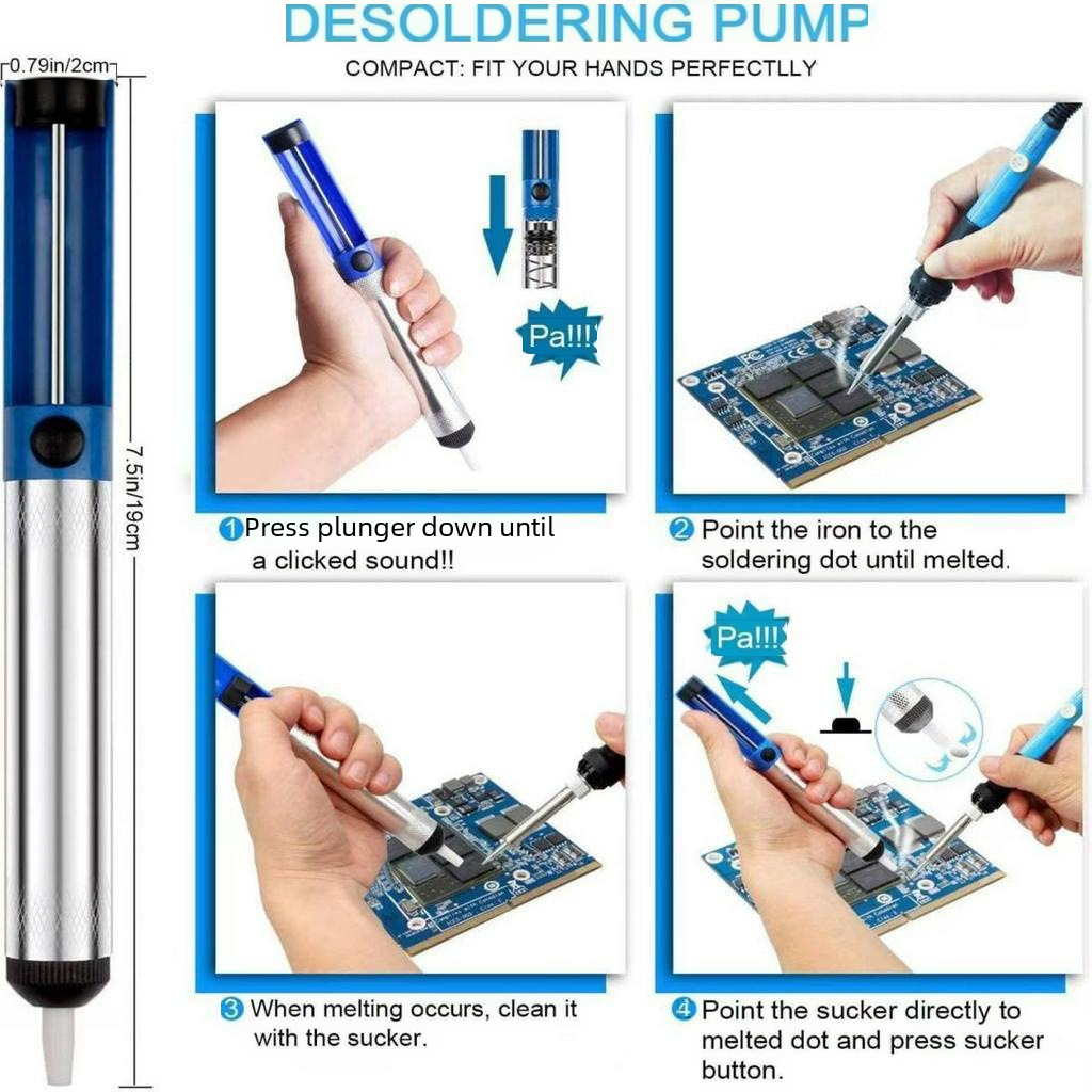 60W Adjustable Temperature Soldering Iron Set with Multimeter | 110V/220V