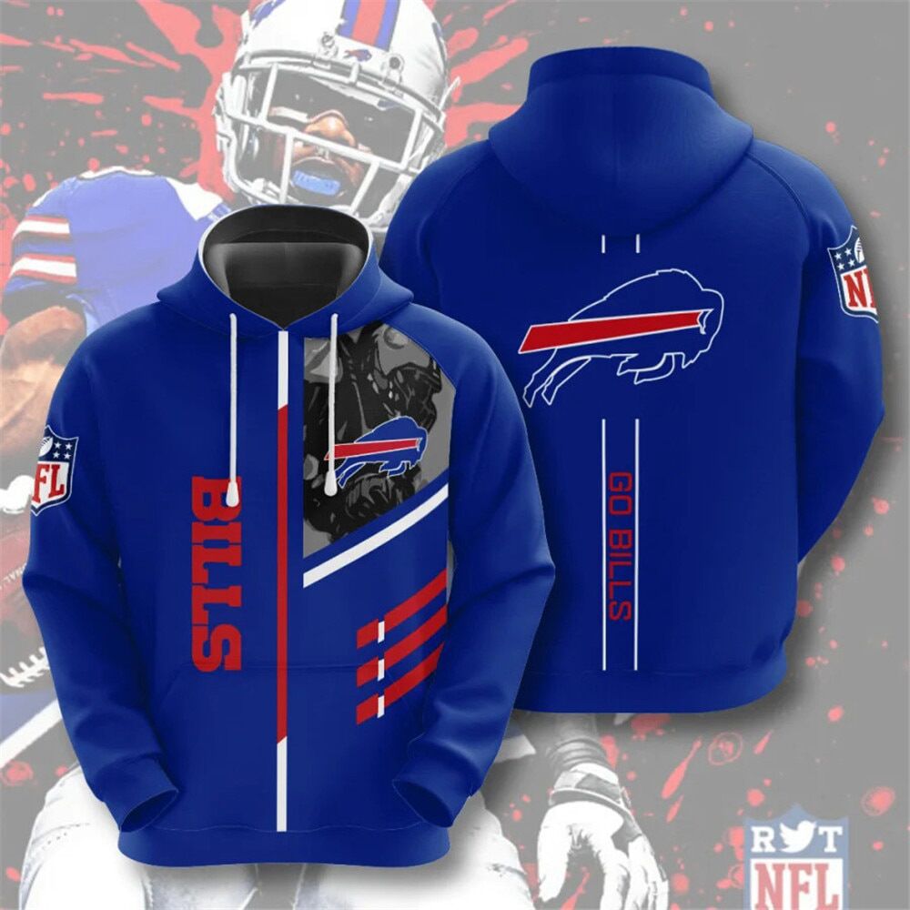 NFL 3D Digital Print Hoodie – Men's Loose Fit