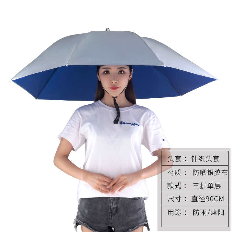 Umbrella Hat – Hands-Free Sun & Rain Head Umbrella