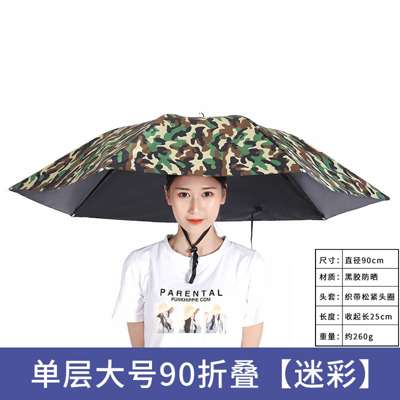 Umbrella Hat – Hands-Free Sun & Rain Head Umbrella