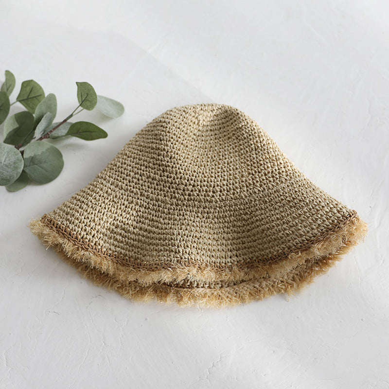Women's Handmade Crochet Wide Brim Sun Hat