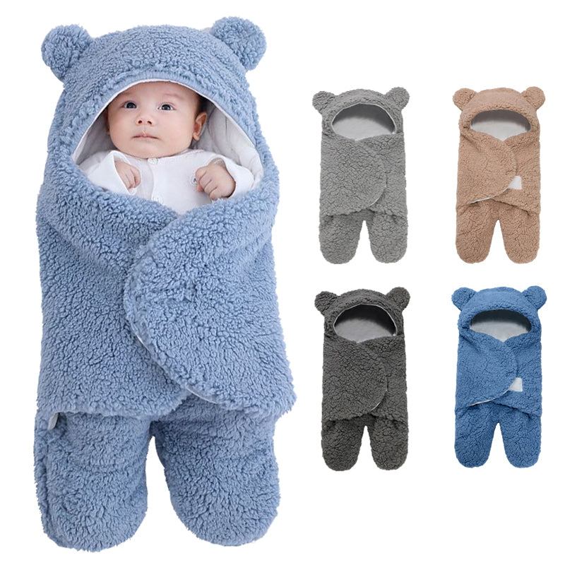 Ultra-Soft Fleece Baby Sleeping Bag – Newborn Swaddle