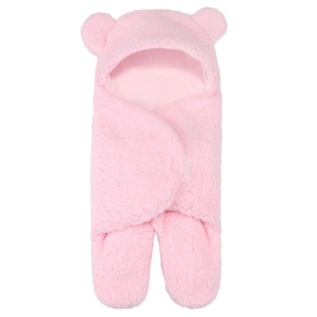 Ultra-Soft Fleece Baby Sleeping Bag – Newborn Swaddle