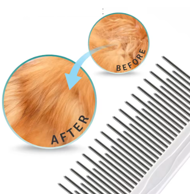 Pet Grooming Needle Comb – Detangling Fur Brush