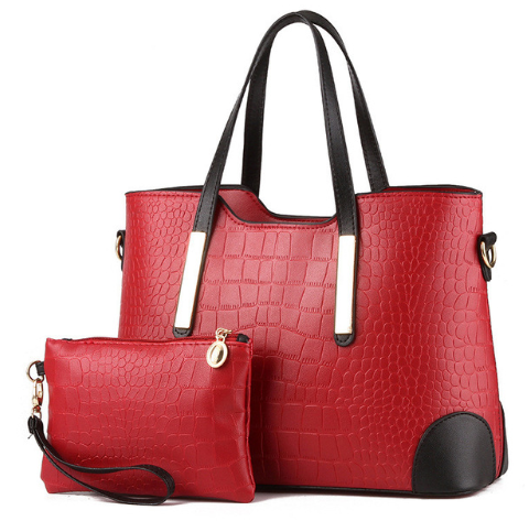 Chic Duo-Mode Colorblock Bag