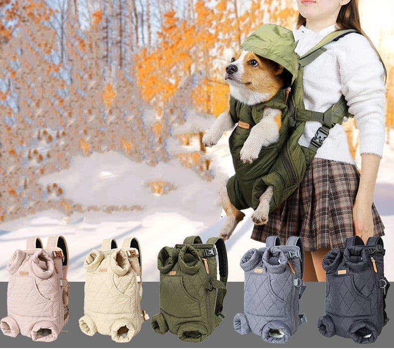Cozy Winter Pet Carrier Backpack