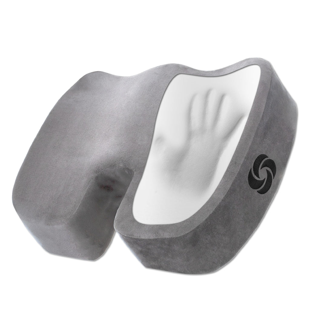SAMSONITE Contoured Memory Foam Seat Cushion for All Seats, 2.75" Thickness, Gray
