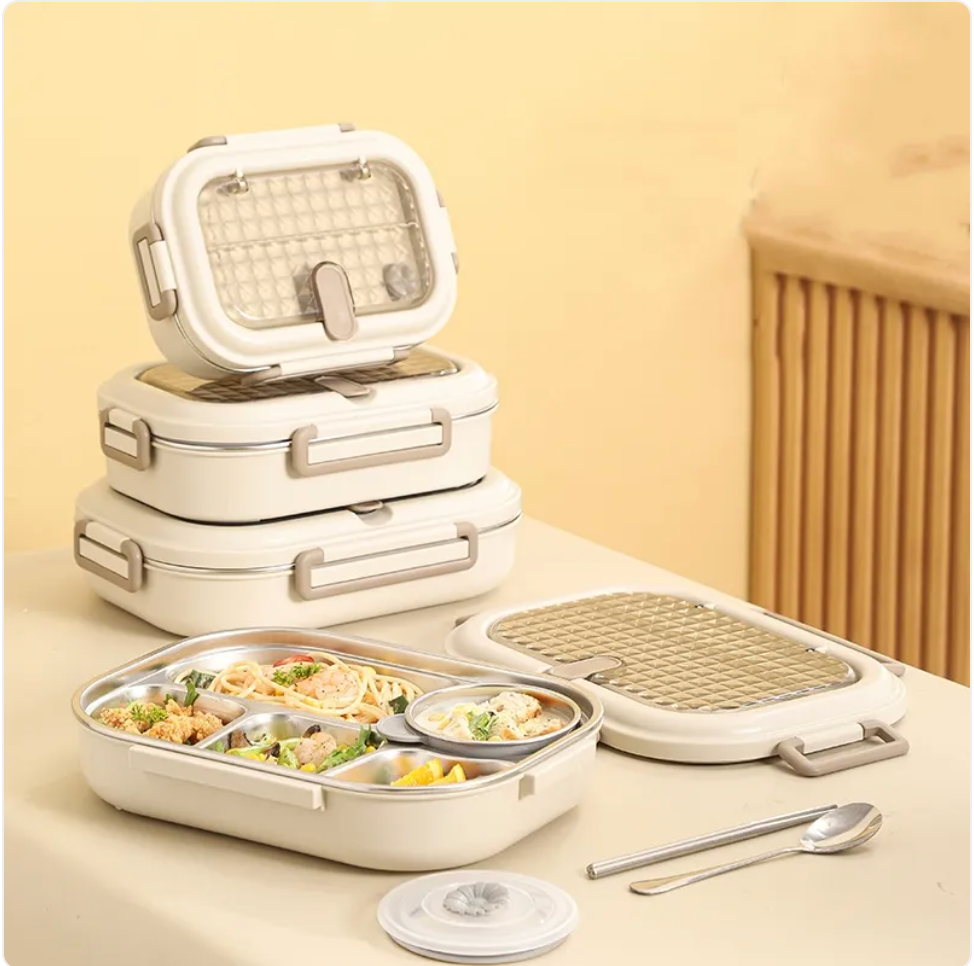 Stainless Steel Bento Box – Microwave Safe 1000ml