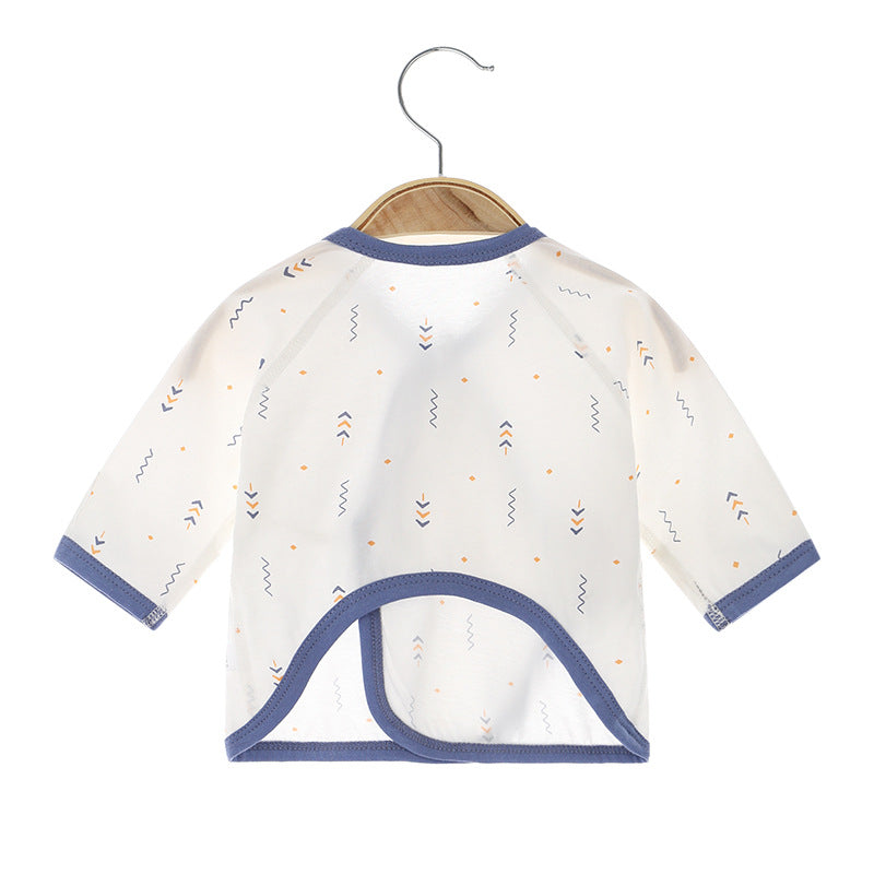 Newborn Cotton Pajama Top – Short Sleeve, 0-1 Year
