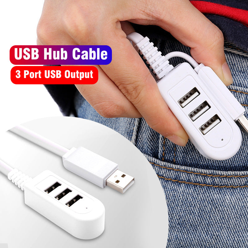 USB 3.0 Hub – Multifunctional Expansion Dock, 25cm & 120cm