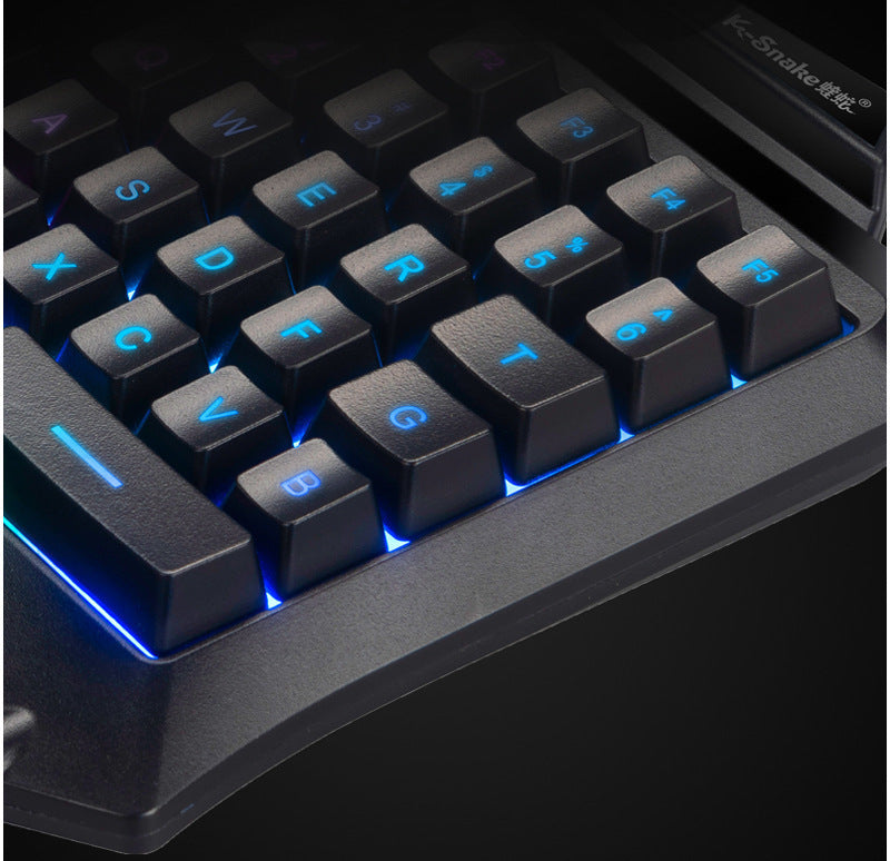 G92 Single-Handed Gaming Keypad – 35 Keys, RGB, Mobile