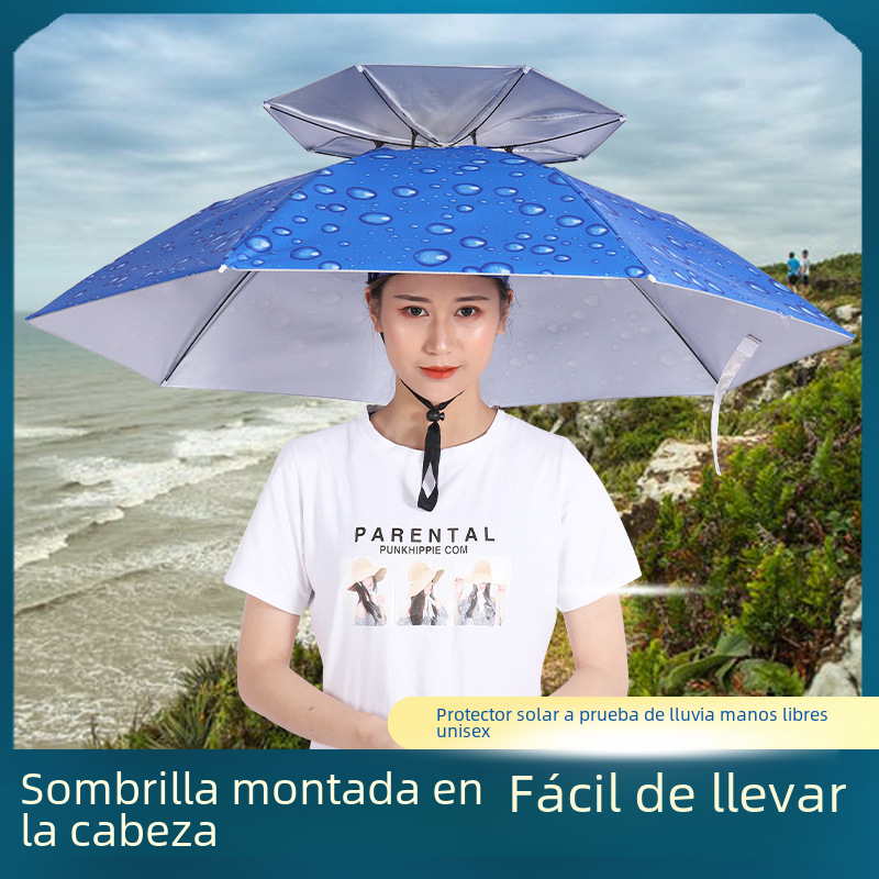 Umbrella Hat – Hands-Free Sun & Rain Head Umbrella