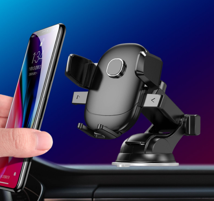 Car Phone Mount – Suction Cup, ABS, Universal Fit