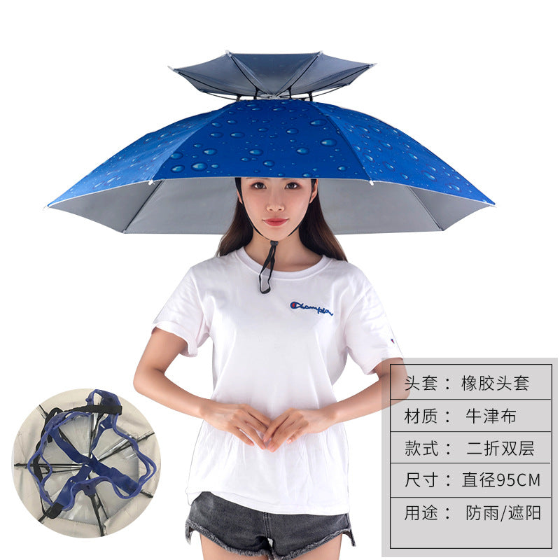 Umbrella Hat – Hands-Free Sun & Rain Head Umbrella