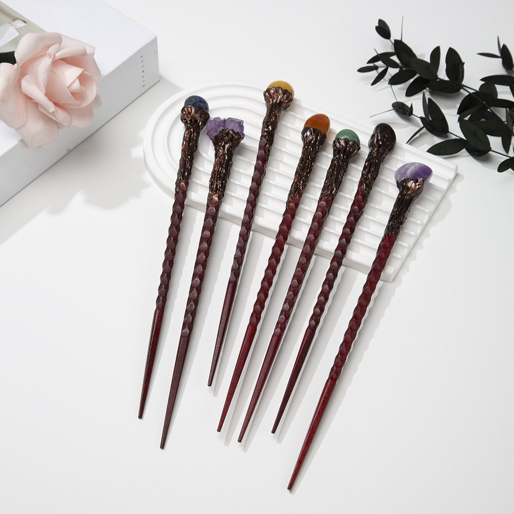 Crystal Stone Wand – Natural Gemstone, 7 Styles