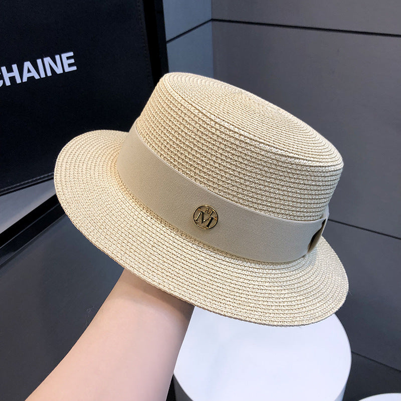 Women's Wide Brim Straw Hat – French Style Sun Hat