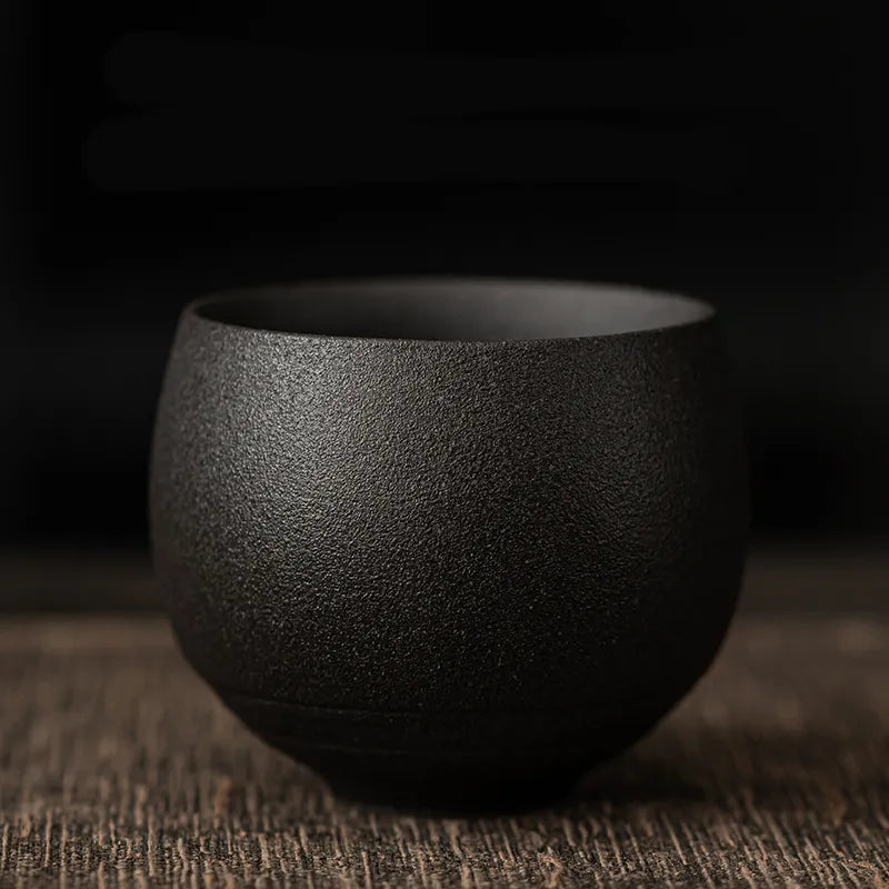 Japanese Handmade Pottery Tea Cup – Coarse Ceramic