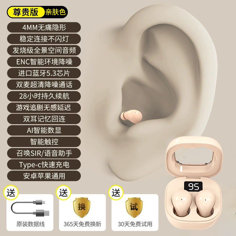 Mini Invisible Wireless Earbuds – Bluetooth 5.3