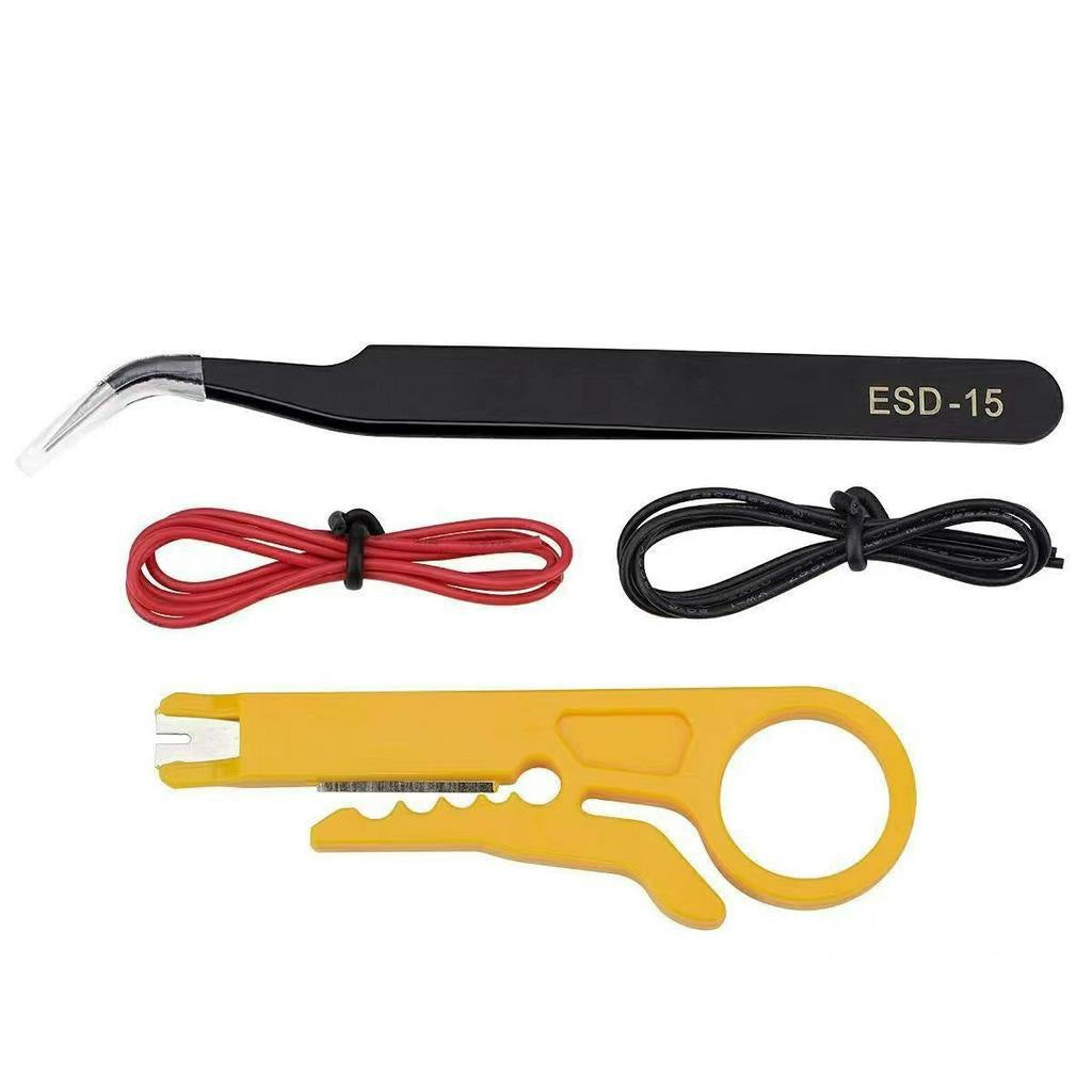 60W Adjustable Temperature Soldering Iron Set with Multimeter | 110V/220V