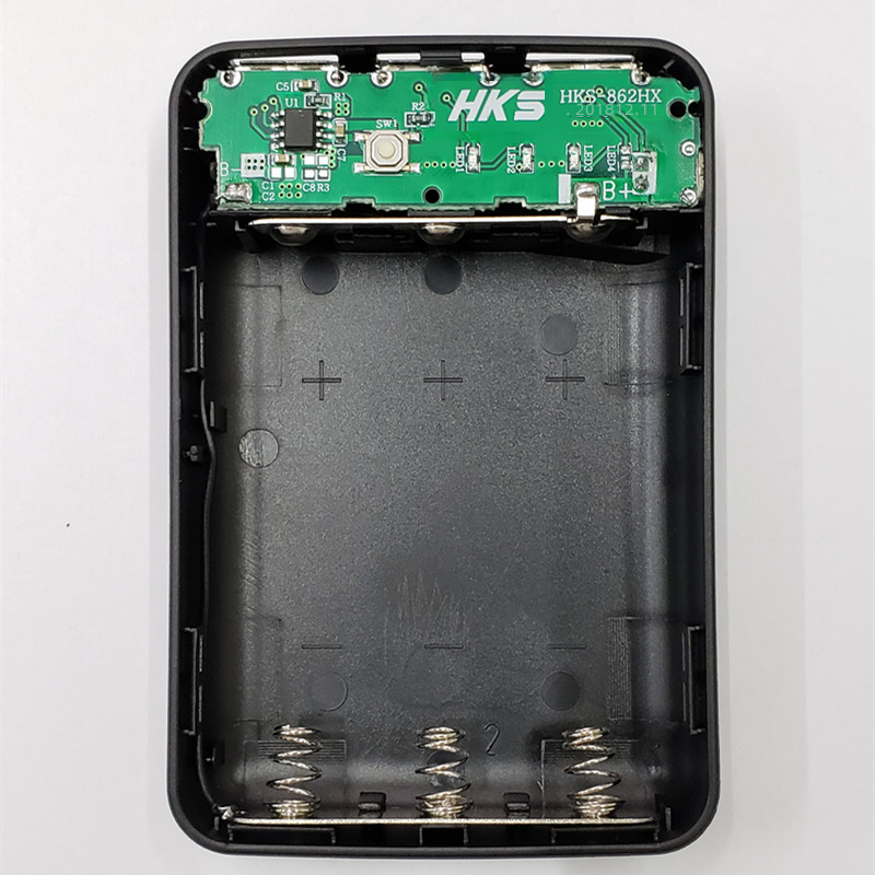 18650 Power Bank Case – DIY, No-Solder, 3 USB Ports