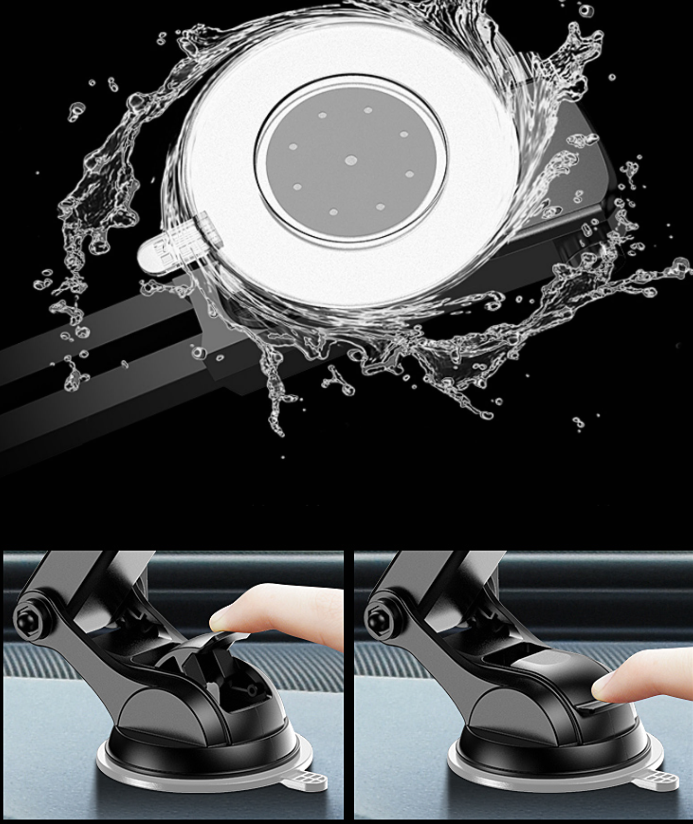 Car Phone Mount – Suction Cup, ABS, Universal Fit