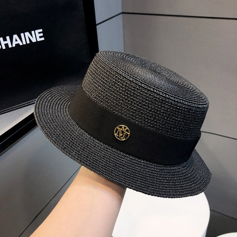 Women's Wide Brim Straw Hat – French Style Sun Hat