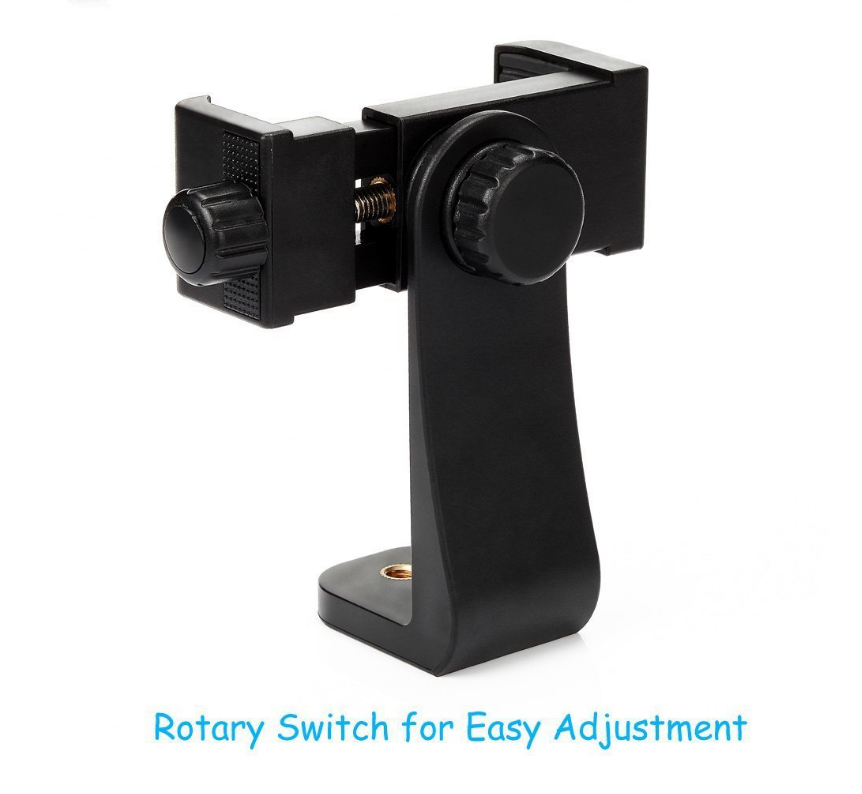360° Rotating Phone Stand with Adjustable Clamp – Hands-Free Holder for Live Streaming & Selfies