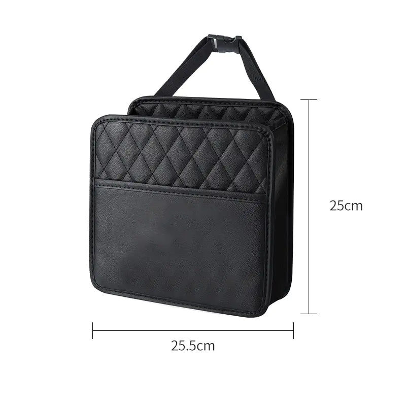 Car Seat Back Storage Bag – Leather Organizer