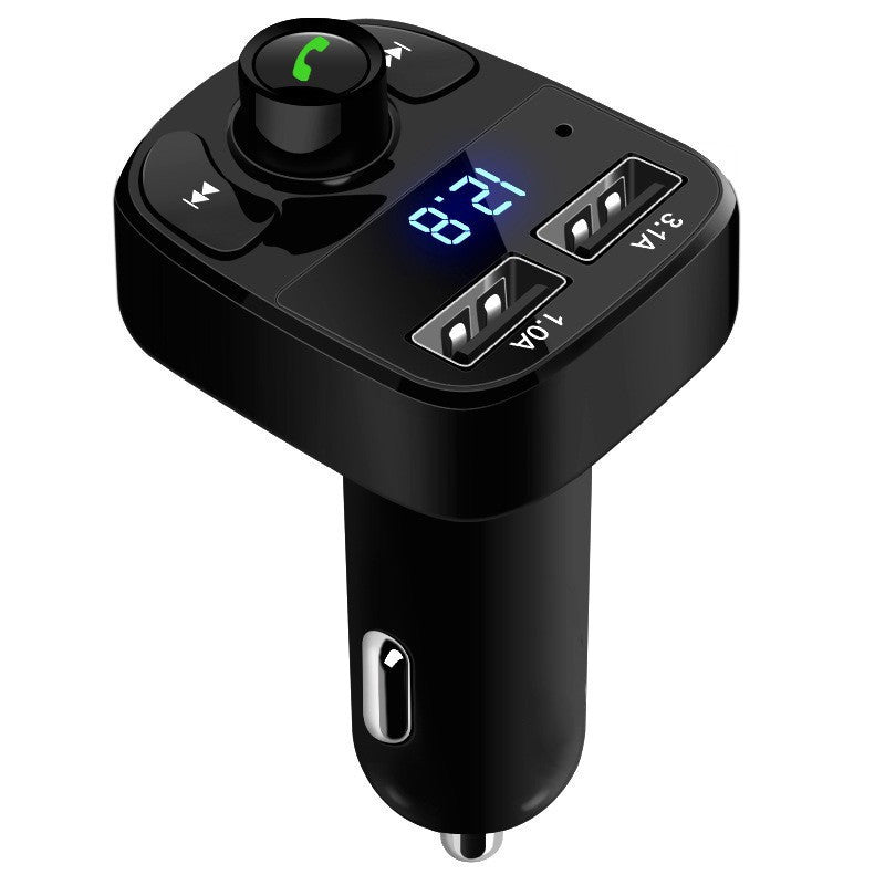 X8 Car Bluetooth FM Transmitter – Dual USB, MP3 Player