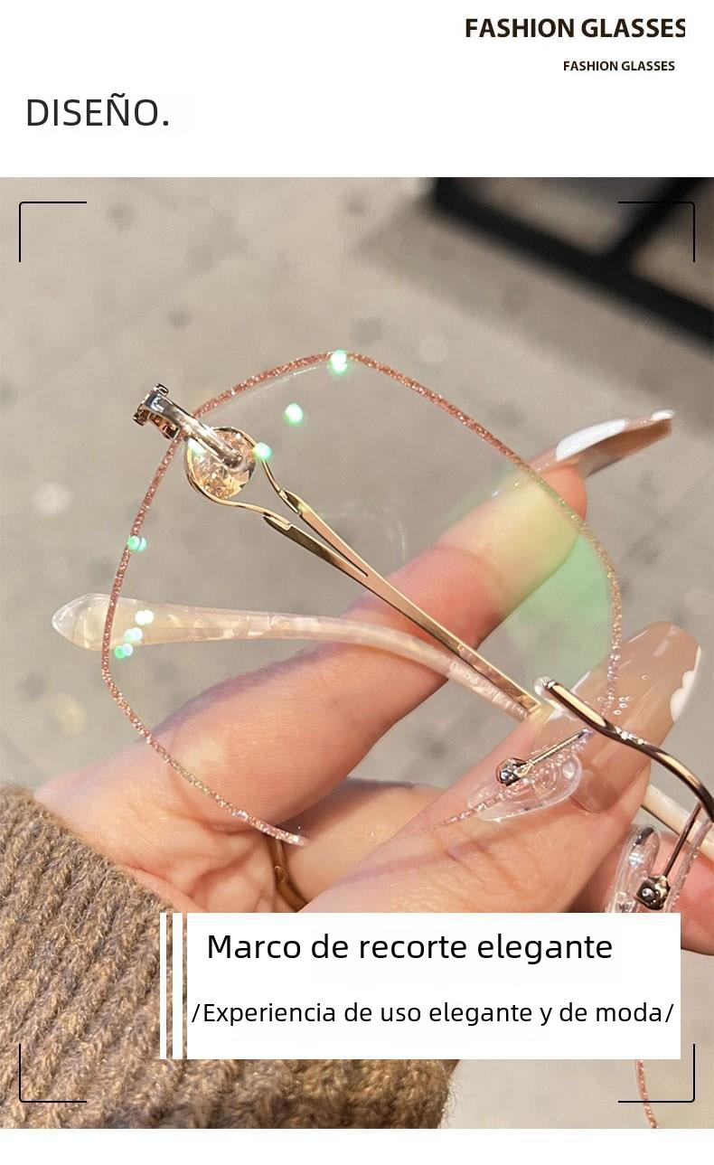 Chic Champagne Gold Frameless Blue Light Blockers