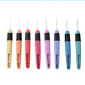 Colorful Aluminum Crochet Hook with LED Lighting Tools