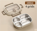 Stainless Steel Bento Box – Microwave Safe 1000ml
