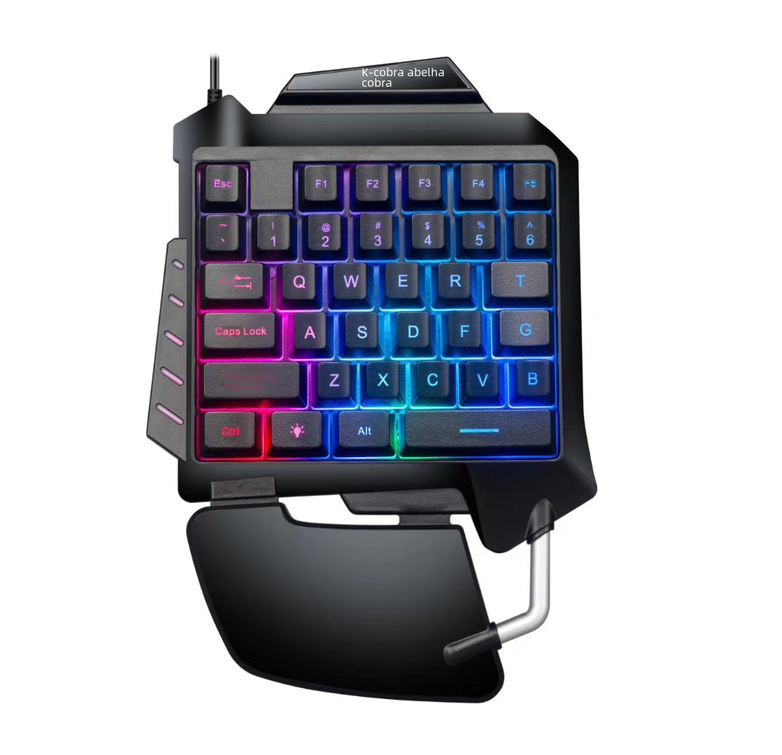 G92 Single-Handed Gaming Keypad – 35 Keys, RGB, Mobile