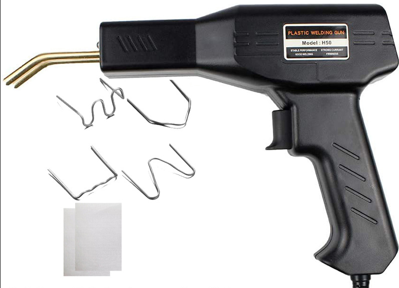 Automotive Plastic Bumper Repair Welding Gun | 50W Fast Heat | Blue, Black & Red