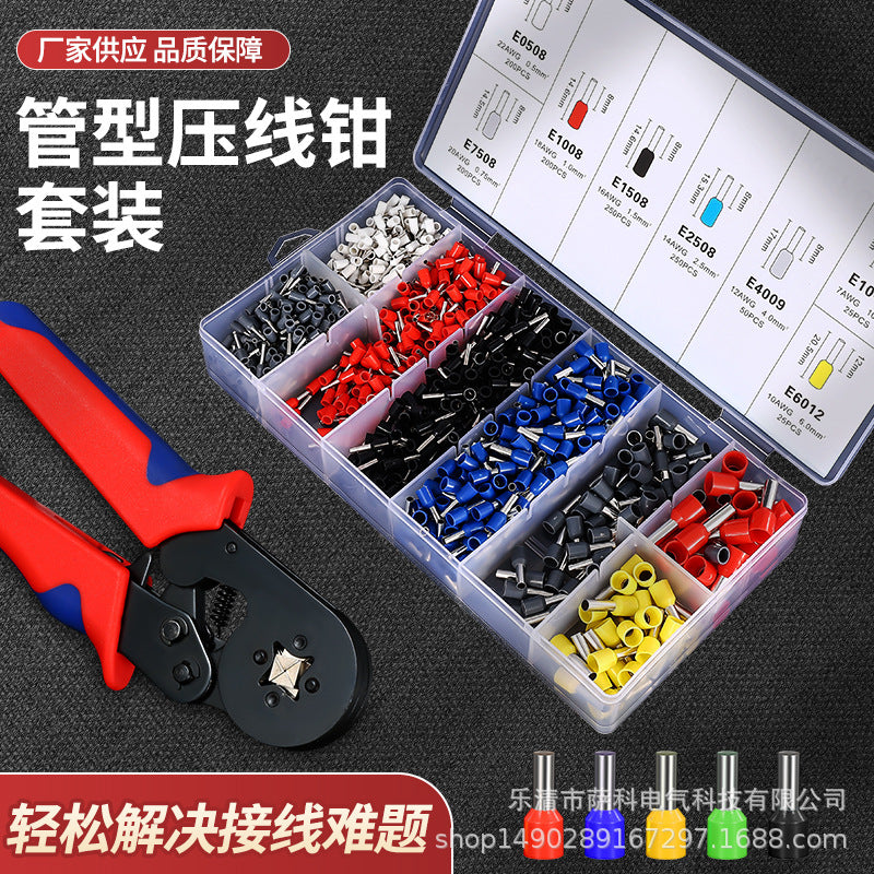HSC86-4A Terminal Crimping Tool Set with 1200PCS Ferrule Kit