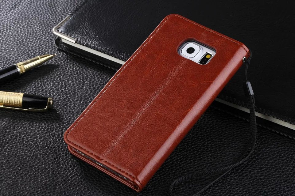Leather Flip Case with Lanyard – Samsung Galaxy S6