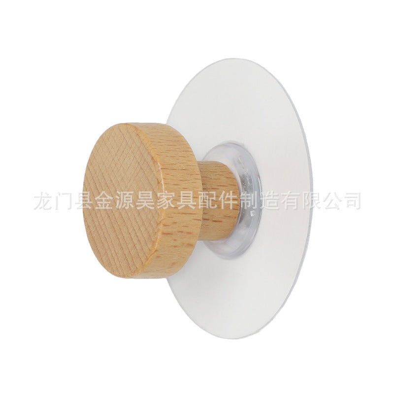 Nordic Solid Wood Wall Hooks for Home and Kitchen