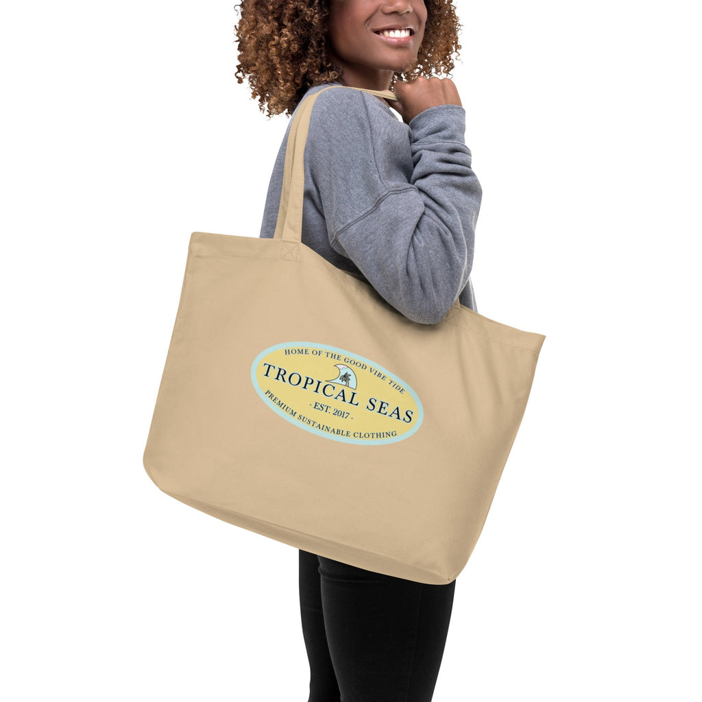 Large Organic Cotton Tote Bag – Reusable