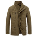 Men's Cotton Mid-Length Jacket – Spring/Fall